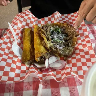 a close up of a plate of food