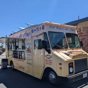 Truck at gas station
