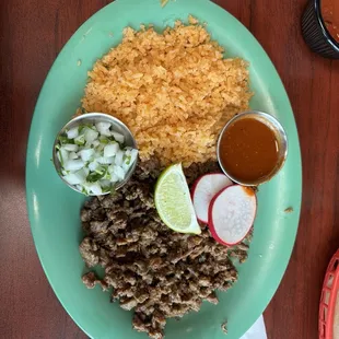 Carne asada plate