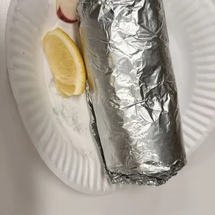 a plate of food on a table