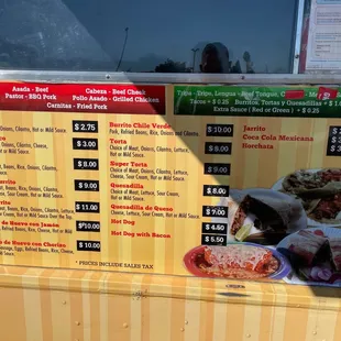 Menu as of Oct 2021 (gillynova)