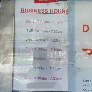 Business hours