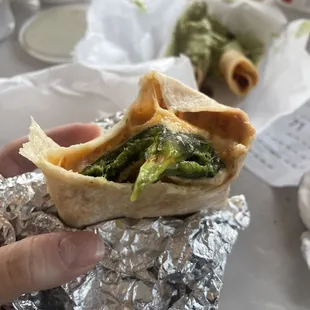 Chile relleno burrito