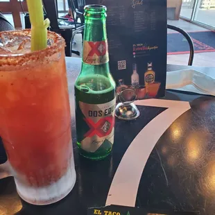Delicious prepared michelada