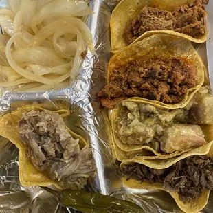 5 Corn Mini Tacos $9.99 Choose your own meat
