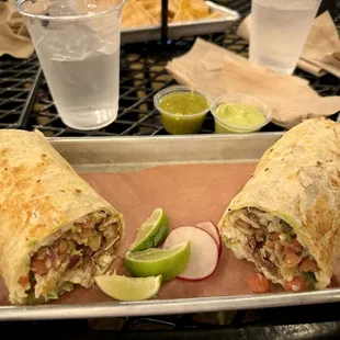 Burrito Grande with steak