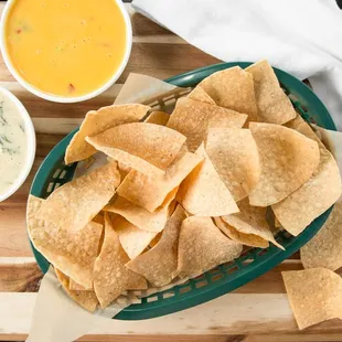 tortilla chips and dip