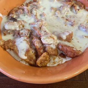 Happy Plate , grilled chicken with cheese dip , can you say yummy!