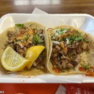 Tacos with carnitas