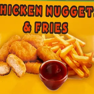chicken nuggets and fries