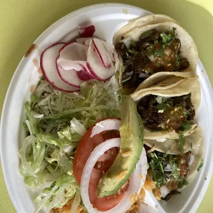 Combo #1 with asada tacos