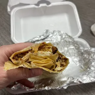 $14 Chorizo burrito. Never again.