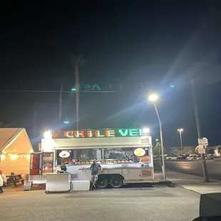 outside