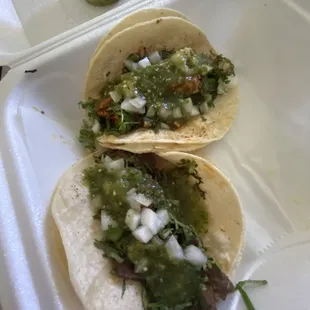 Steak Taco Chicken Taco