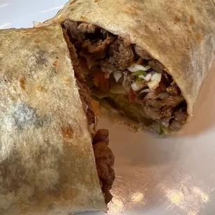 Steak burrito