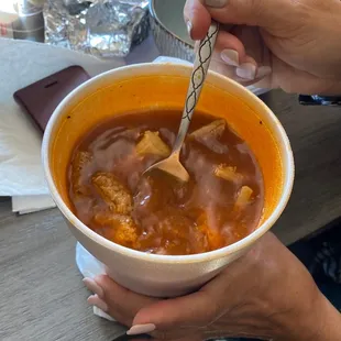 Asked specifically for leg in my menudo even paid extra still didn&apos;t get any!