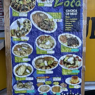 New menu on truck