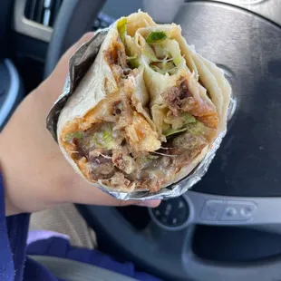 Carne asada burrito