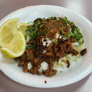 This al pastor tacos was hard to pick up. Not a bad thing. So delicious.