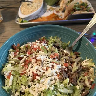 Fiesta bowl for me, tacos for my partner