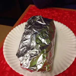 Not a small burrito!