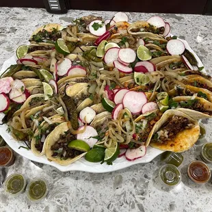 Put all the tacos on a platter for our event! Was so tasty!