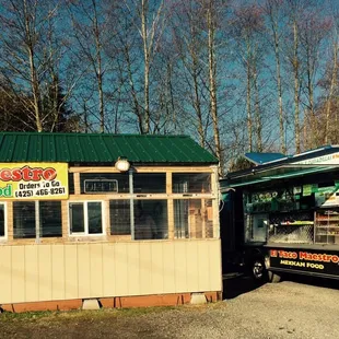 Our Taco Truck has a great dining area next to it, came a visit ut!