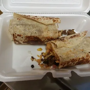 Beef cali burritto