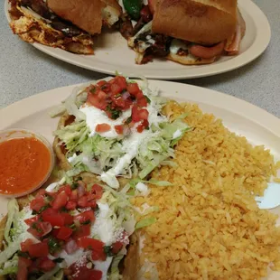 Cubana Torta and Sope Combination.