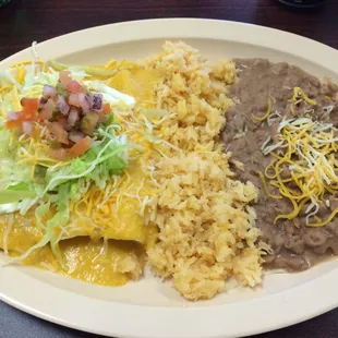 Cheese Enchiladas - ok, but I think I&apos;ll try the empanadas next time.