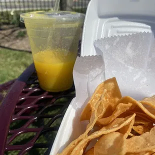 Pineapple Mango and Chips &amp; Salsa