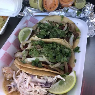 Taco de Camarón, de Asada, de Pastor