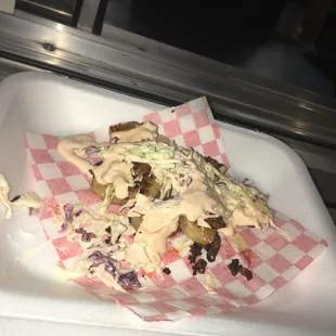 No bread shrimp taco!!!!! Even dieting I can nail a shrimp Taco at El Taco Rico with Marvin! Best food in the city!