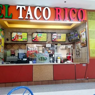 the front of the restaurant