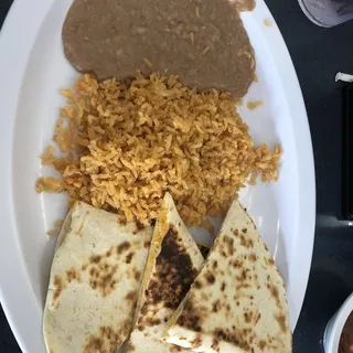 1 Flour quesadilla lunch combination