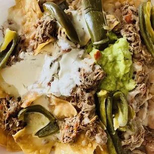 Nachos with Meat (beef)!
