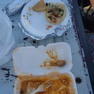 Enchilada...tacos....dry burrito....yuuummmmm