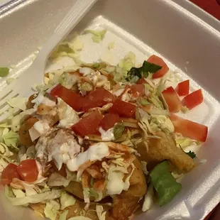 Shrimp taco with four huge shrimp