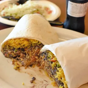 The 12" burrito... Come hungry or take half of this delicious monstrosity home