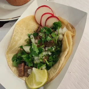 Taco de lengua