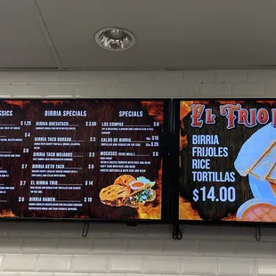 Food menu