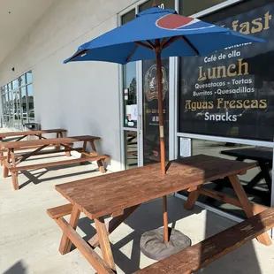Outdoor seating