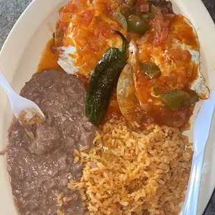 Huevos Rancheros con asada