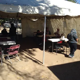 Tent seating love it