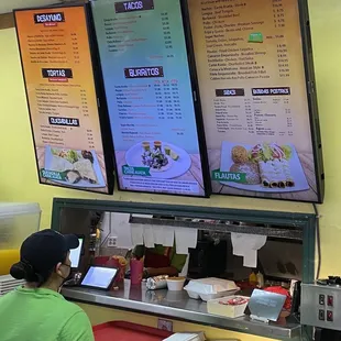 Menu board August 2022.  Has some additional items compared to their other drive thru location.