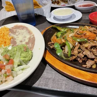 Beef fajitas