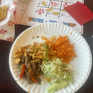 Fajitas spread