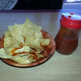 this is the dumbest way to serve chips and salsa!