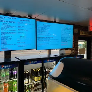 Menu as of June 2023