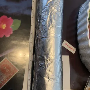 Super Burrito carnitas  Is actually 11&quot;